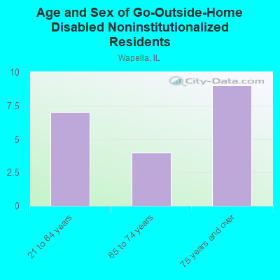 Age and Sex of Go-Outside-Home Disabled Noninstitutionalized Residents