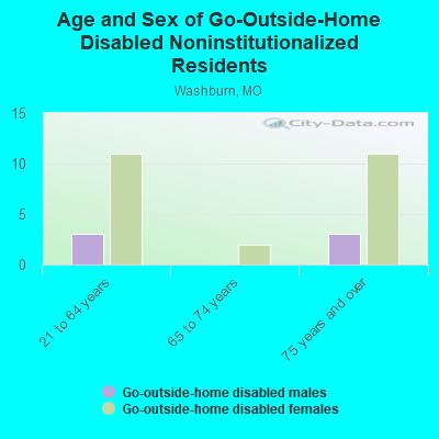 Age and Sex of Go-Outside-Home Disabled Noninstitutionalized Residents