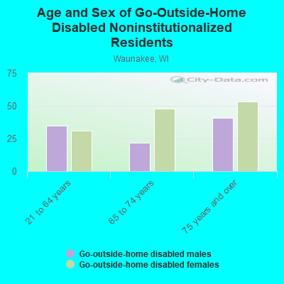 Age and Sex of Go-Outside-Home Disabled Noninstitutionalized Residents