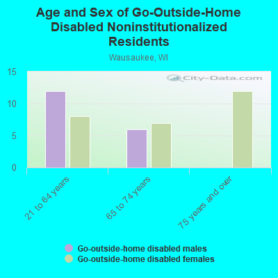 Age and Sex of Go-Outside-Home Disabled Noninstitutionalized Residents