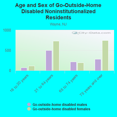 Age and Sex of Go-Outside-Home Disabled Noninstitutionalized Residents