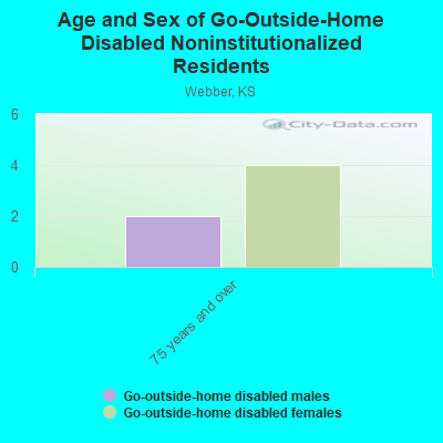 Age and Sex of Go-Outside-Home Disabled Noninstitutionalized Residents