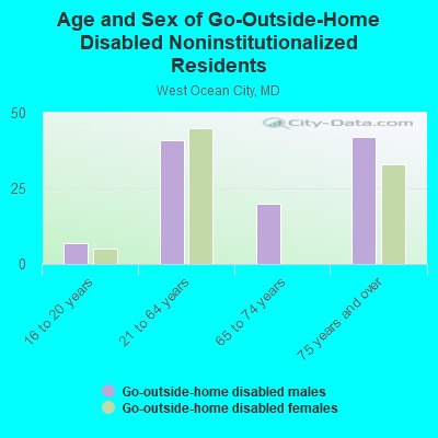 Age and Sex of Go-Outside-Home Disabled Noninstitutionalized Residents