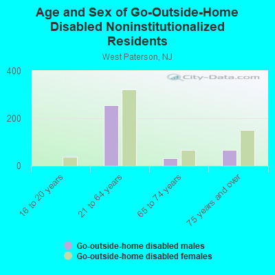 Age and Sex of Go-Outside-Home Disabled Noninstitutionalized Residents