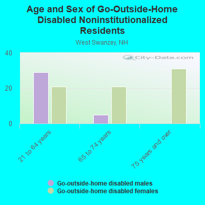 Age and Sex of Go-Outside-Home Disabled Noninstitutionalized Residents