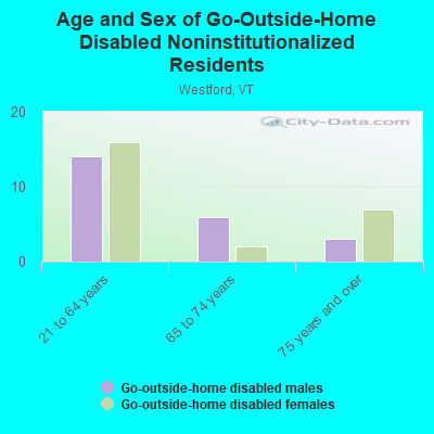 Age and Sex of Go-Outside-Home Disabled Noninstitutionalized Residents