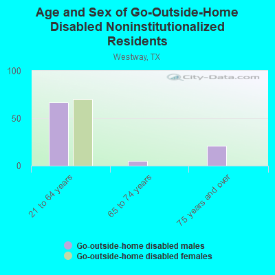 Age and Sex of Go-Outside-Home Disabled Noninstitutionalized Residents