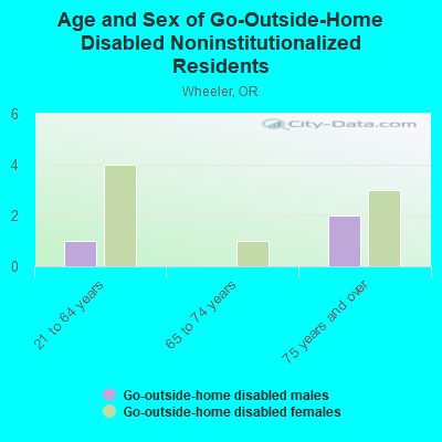 Age and Sex of Go-Outside-Home Disabled Noninstitutionalized Residents