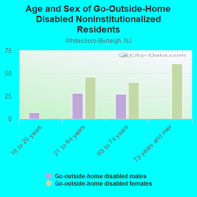 Age and Sex of Go-Outside-Home Disabled Noninstitutionalized Residents