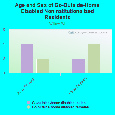 Age and Sex of Go-Outside-Home Disabled Noninstitutionalized Residents