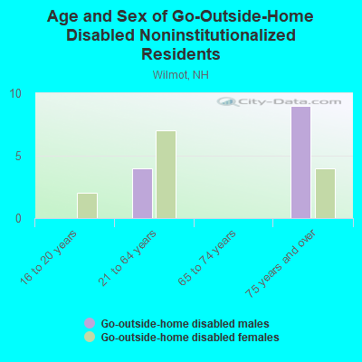 Age and Sex of Go-Outside-Home Disabled Noninstitutionalized Residents