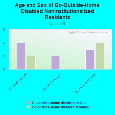 Age and Sex of Go-Outside-Home Disabled Noninstitutionalized Residents