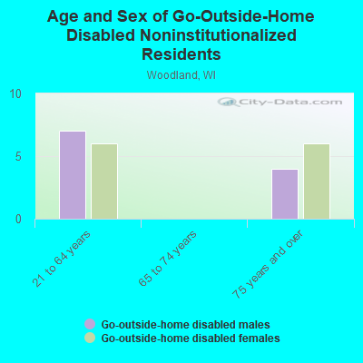 Age and Sex of Go-Outside-Home Disabled Noninstitutionalized Residents