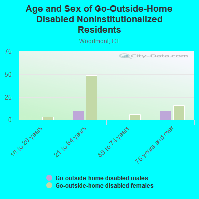 Age and Sex of Go-Outside-Home Disabled Noninstitutionalized Residents