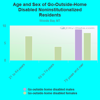 Age and Sex of Go-Outside-Home Disabled Noninstitutionalized Residents