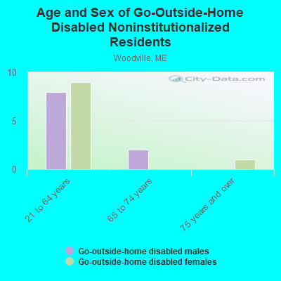 Age and Sex of Go-Outside-Home Disabled Noninstitutionalized Residents