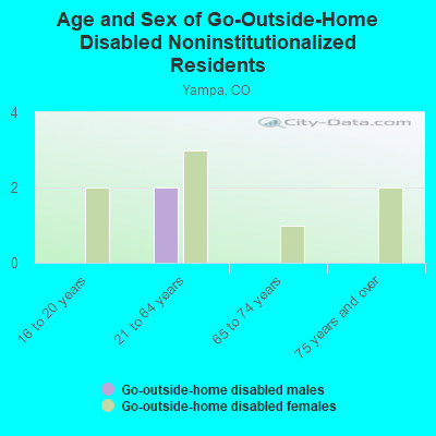 Age and Sex of Go-Outside-Home Disabled Noninstitutionalized Residents