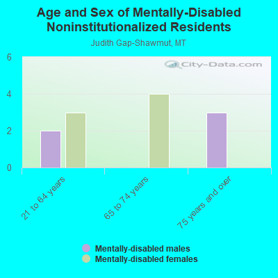 Age and Sex of Mentally-Disabled Noninstitutionalized Residents