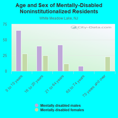 Age and Sex of Mentally-Disabled Noninstitutionalized Residents