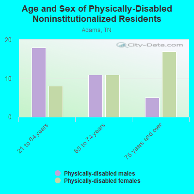 Age and Sex of Physically-Disabled Noninstitutionalized Residents