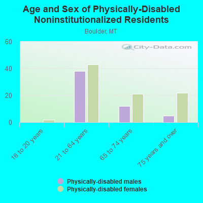 Age and Sex of Physically-Disabled Noninstitutionalized Residents