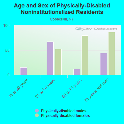 Age and Sex of Physically-Disabled Noninstitutionalized Residents