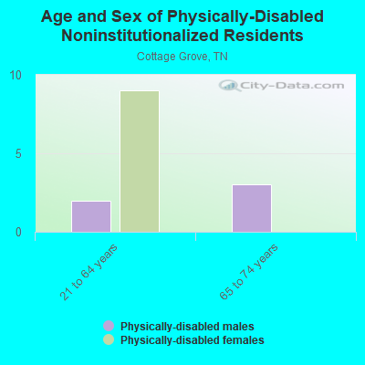 Age and Sex of Physically-Disabled Noninstitutionalized Residents