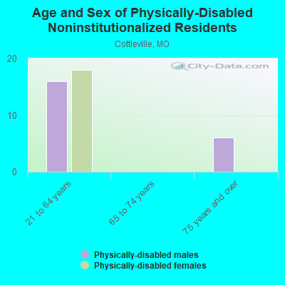 Age and Sex of Physically-Disabled Noninstitutionalized Residents