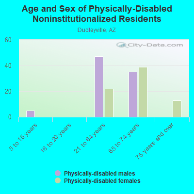 Age and Sex of Physically-Disabled Noninstitutionalized Residents