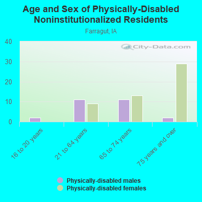 Age and Sex of Physically-Disabled Noninstitutionalized Residents