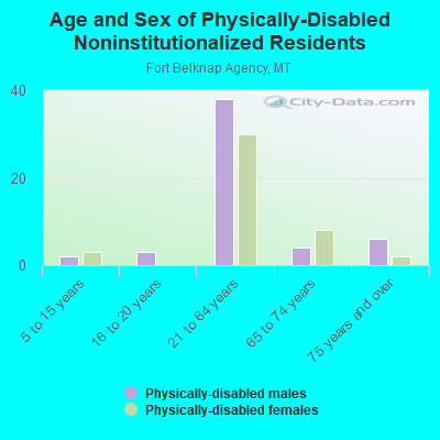 Age and Sex of Physically-Disabled Noninstitutionalized Residents