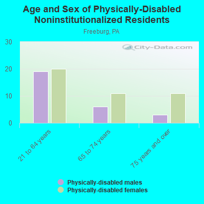 Age and Sex of Physically-Disabled Noninstitutionalized Residents