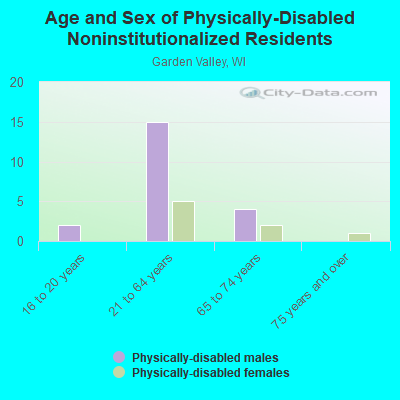 Age and Sex of Physically-Disabled Noninstitutionalized Residents