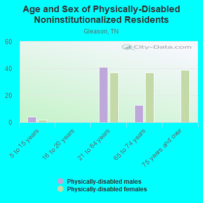 Age and Sex of Physically-Disabled Noninstitutionalized Residents