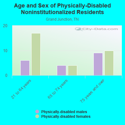 Age and Sex of Physically-Disabled Noninstitutionalized Residents