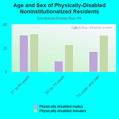 Age and Sex of Physically-Disabled Noninstitutionalized Residents