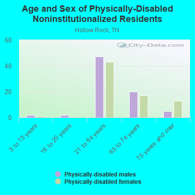 Age and Sex of Physically-Disabled Noninstitutionalized Residents