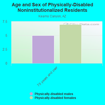 Age and Sex of Physically-Disabled Noninstitutionalized Residents