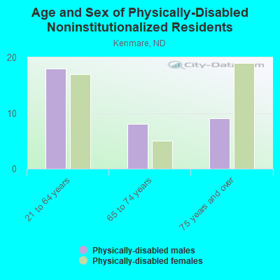 Age and Sex of Physically-Disabled Noninstitutionalized Residents