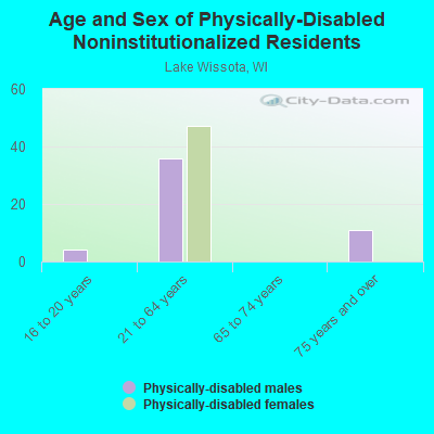 Age and Sex of Physically-Disabled Noninstitutionalized Residents