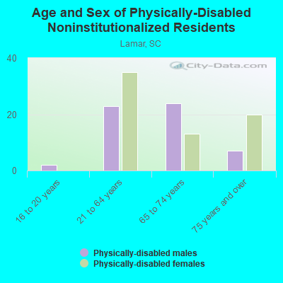 Age and Sex of Physically-Disabled Noninstitutionalized Residents