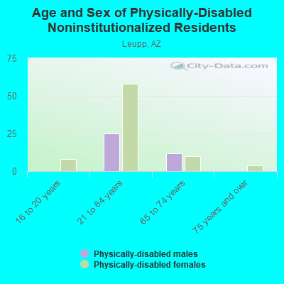 Age and Sex of Physically-Disabled Noninstitutionalized Residents