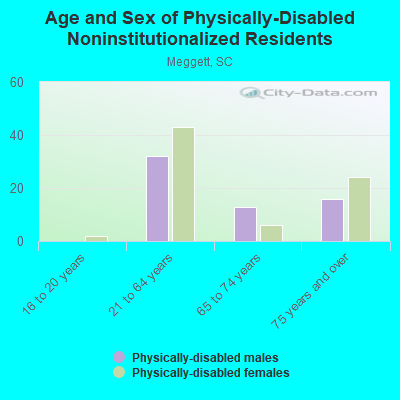 Age and Sex of Physically-Disabled Noninstitutionalized Residents