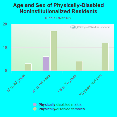 Age and Sex of Physically-Disabled Noninstitutionalized Residents