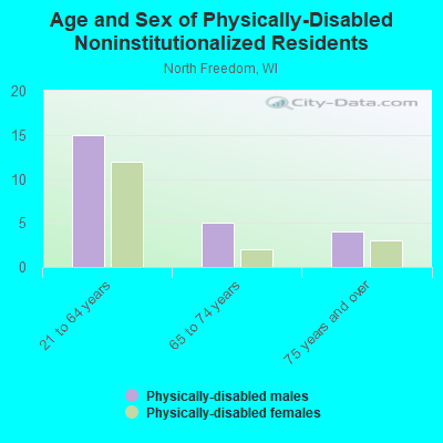 Age and Sex of Physically-Disabled Noninstitutionalized Residents