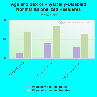 Age and Sex of Physically-Disabled Noninstitutionalized Residents