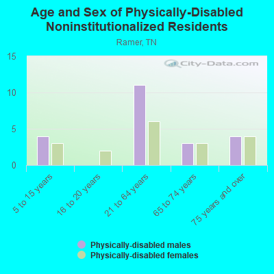 Age and Sex of Physically-Disabled Noninstitutionalized Residents