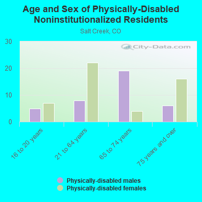 Age and Sex of Physically-Disabled Noninstitutionalized Residents