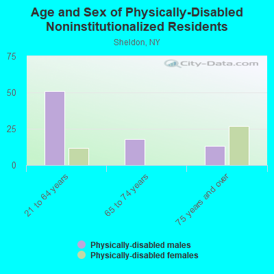 Age and Sex of Physically-Disabled Noninstitutionalized Residents