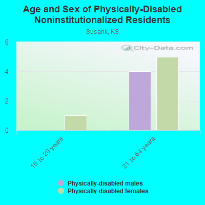 Age and Sex of Physically-Disabled Noninstitutionalized Residents